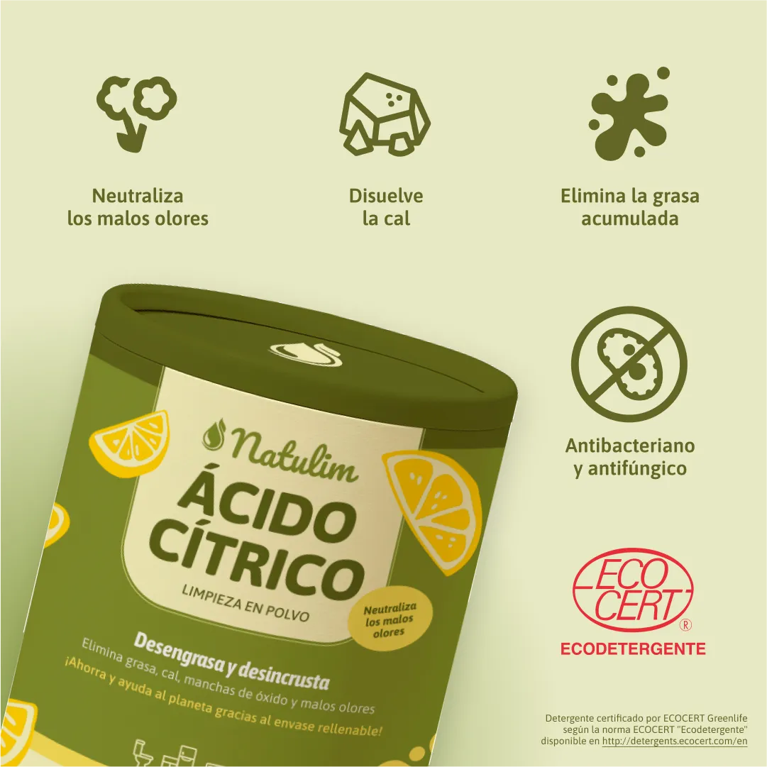 Ácido Cítrico - Removedor de Sarro - Limpiador versátil